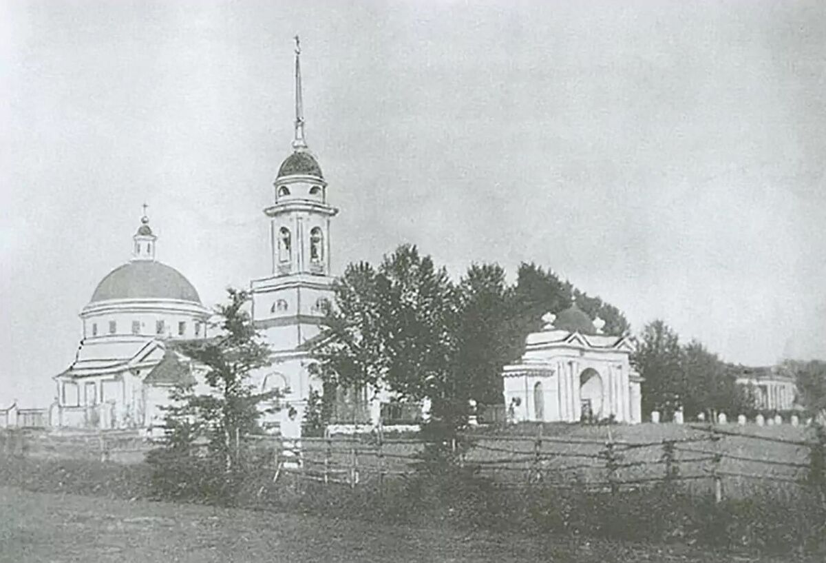 Церковь Преображения Господня (старая), Куркино (Вологодский район, Вологодская область). архивная фотография, Фотография 1913 года. С сайта: Pastvu.com