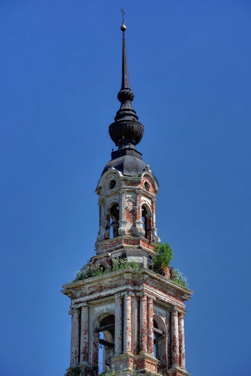 Колокольня храмового комплекса, Курба (Ярославский район, Ярославская область). архитектурные детали