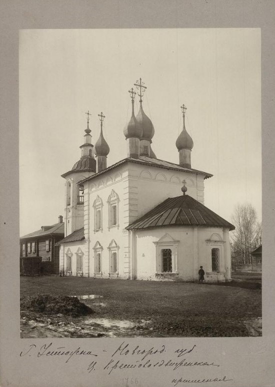 Церковь Воздвижения Креста Господня, Устюжна (Устюженский район, Вологодская область). архивная фотография, 1912 г. Из фондов ГИМ. Номер в Госкаталоге:52311794