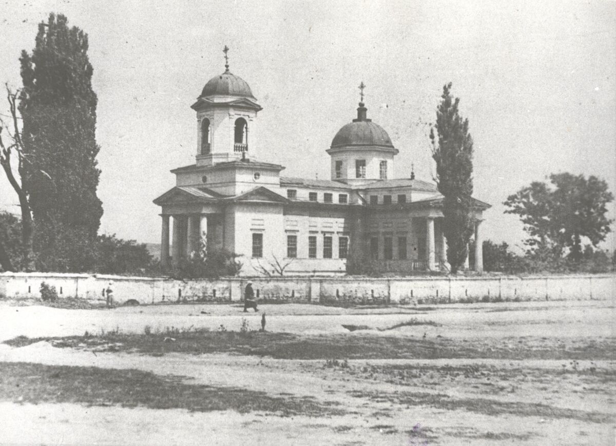Церковь Успения Пресвятой Богородицы (старая), Горячеводский (Пятигорск, город, Ставропольский край). архивная фотография, Фото начала ХХ века из фондов Пятигорского краеведческого музея. Автор А. Васильев