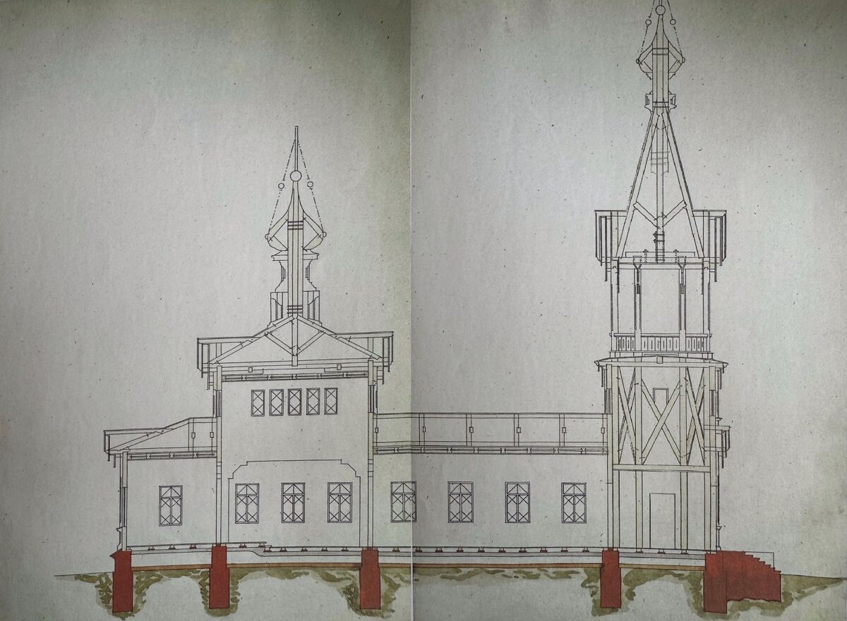 Церковь Казанской иконы Божией Матери (старая), Казань (Слободской район, Кировская область). графика, Фото с сайта 