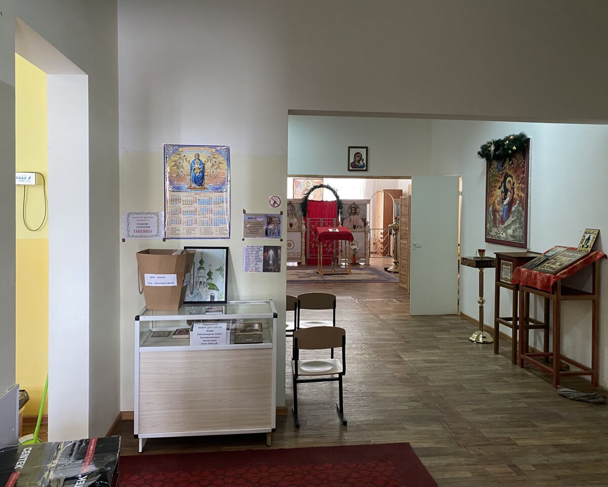 Часовня Татианы Римской, Иркутск (Иркутск, город, Иркутская область). интерьер и убранство, Вид от входа в часовню