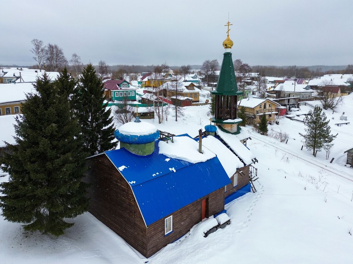 Церковь Сергия Радонежского, Средняя Гора (Приморский район, Архангельская область). фасады