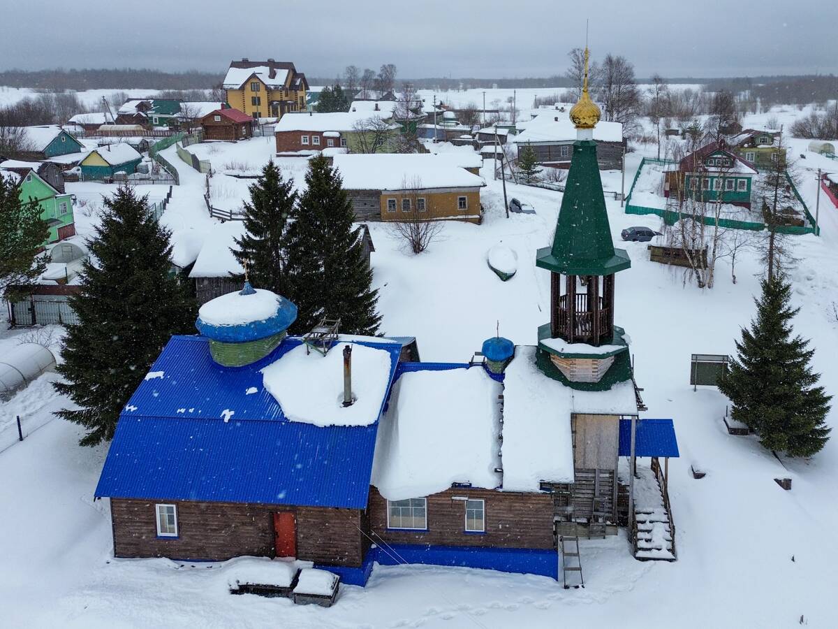 Церковь Сергия Радонежского, Средняя Гора (Приморский район, Архангельская область). фасады