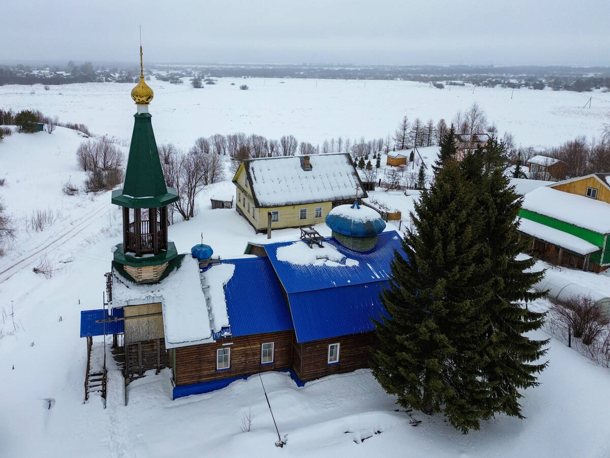 Церковь Сергия Радонежского, Средняя Гора (Приморский район, Архангельская область). фасады