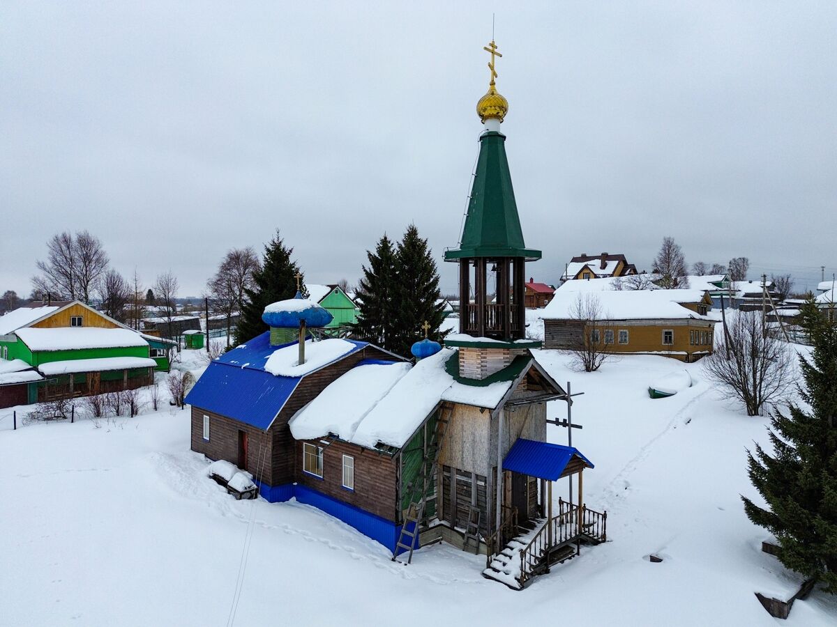 Церковь Сергия Радонежского, Средняя Гора (Приморский район, Архангельская область). фасады