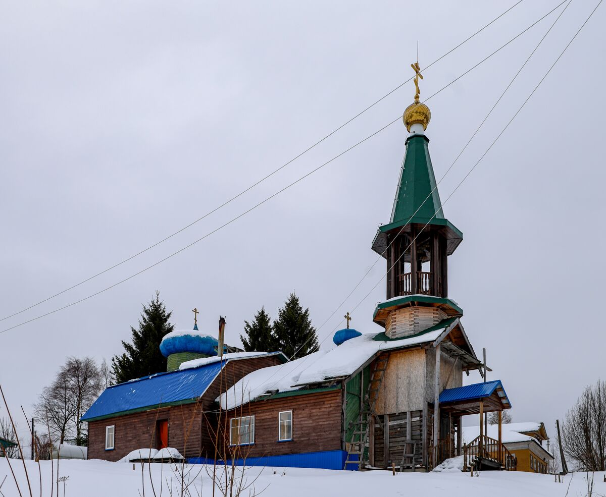 Церковь Сергия Радонежского, Средняя Гора (Приморский район, Архангельская область). фасады