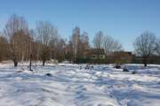 Церковь Преображения Господня, Вид на церковное место с юга<br>, Спасс-Помазкино, Волоколамский городской округ, Московская область