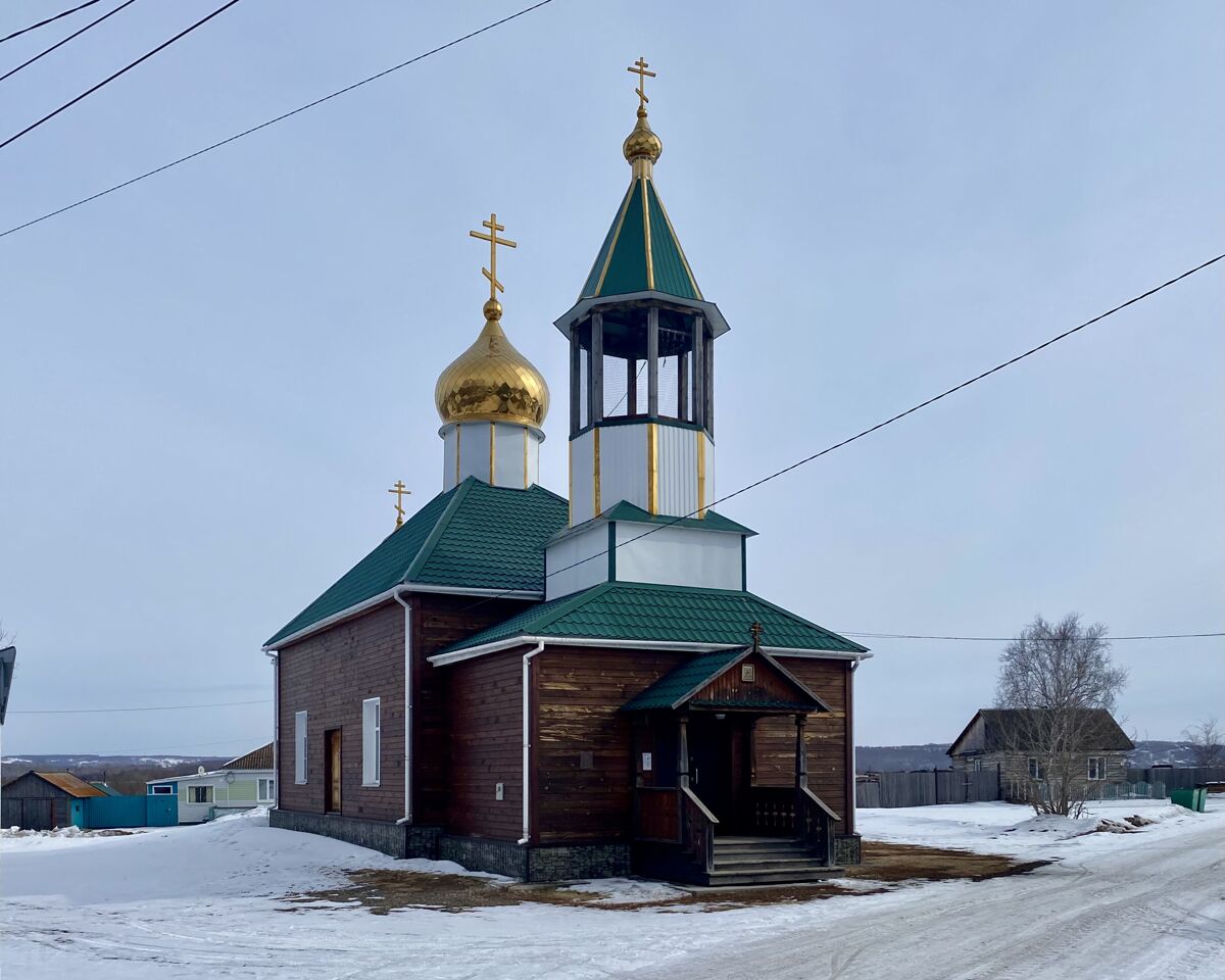 Церковь Рождества Христова, Алчедат (Чебулинский район, Кемеровская область). фасады, Вид с СЗ