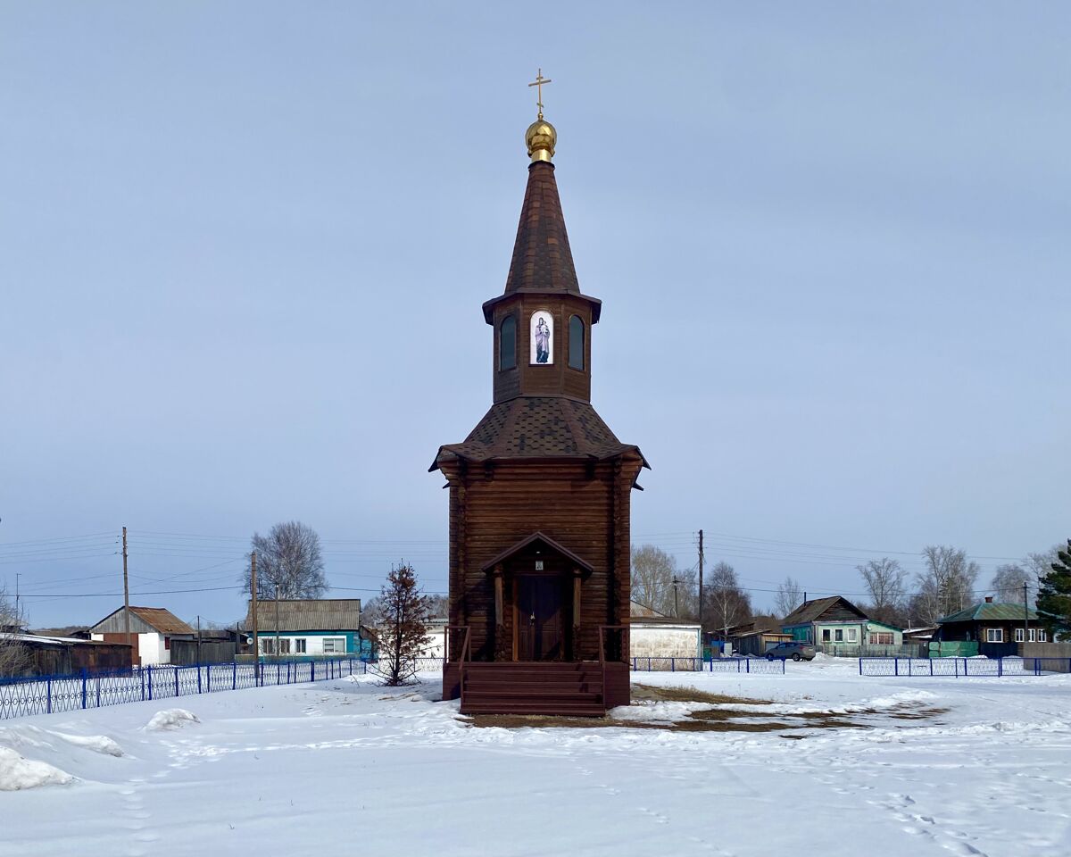 Церковь Казанской иконы Божией Матери (новая), Усть-Серта (Чебулинский район, Кемеровская область). фасады, Вид с запада