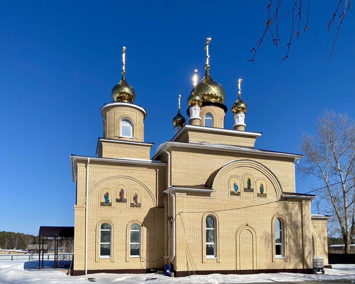 Церковь Екатерины великомученицы, Крутоложное (Первомайский район, Томская область). фасады, Южный фасад