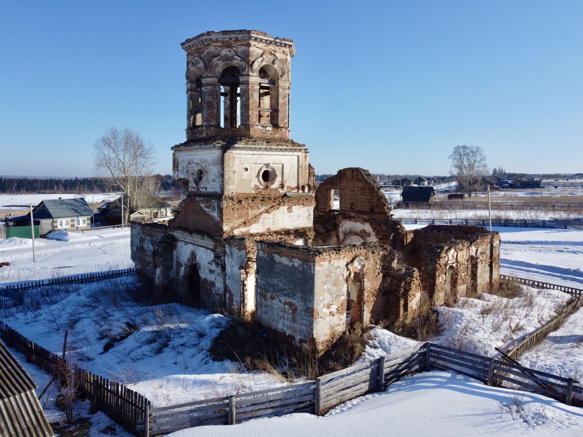 Церковь Спаса Нерукотворного Образа, Ишим (Яйский район, Кемеровская область). фасады, Вид с СЗ