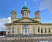 Церковь Покрова Пресвятой Богородицы, Западный фасад основного объема<br>, Полысаево, Ленинск-Кузнецкий район и г. Ленинск-Кузнецкий, Кемеровская область