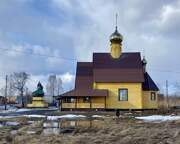 Церковь Петра и Павла, Храм с колокольней, вид с улицы<br>, Суслово, Мариинский район, Кемеровская область