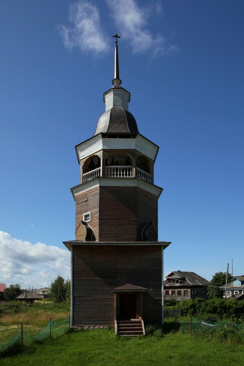 Колокольня церкви Николая Чудотворца, Конецдворье (Приморский район, Архангельская область). фасады