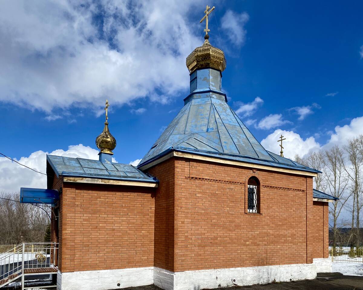 Церковь Илии Пророка, Чусовитино (Ленинск-Кузнецкий район и г. Ленинск-Кузнецкий, Кемеровская область). фасады, Южный фасад