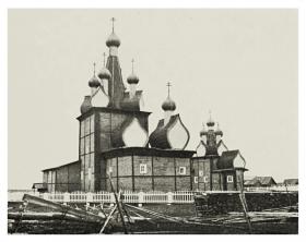 Борок (Чёлмохта). Храмовый комплекс,  Церкви Димитрия Солунского и Рождества Пресвятой Богородицы