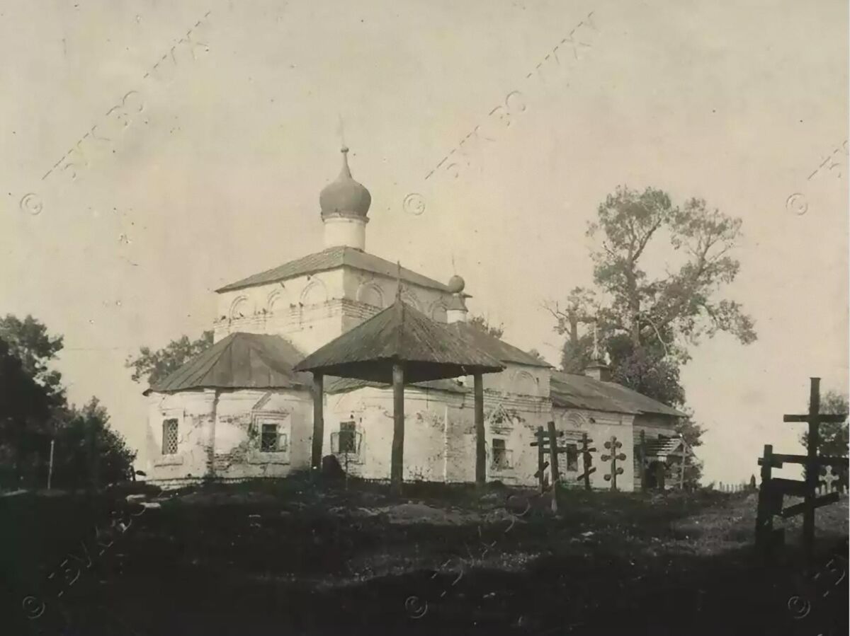 Церковь Троицы Живоначальной, Судострой (Навашинский район, Нижегородская область). архивная фотография, Церковь в Перемиловой пустыне. 1890-е гг. Фото сообщества 