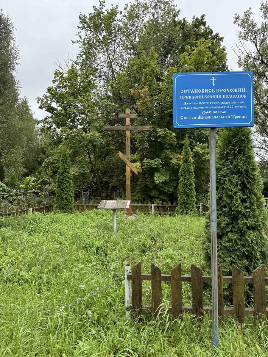 Церковь Троицы Живоначальной, Судострой (Навашинский район, Нижегородская область). общий вид в ландшафте