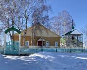 Церковь Казанской иконы Божией Матери, Вид с улицы Рабочая<br>, Мало-Жирово, Асиновский район, Томская область