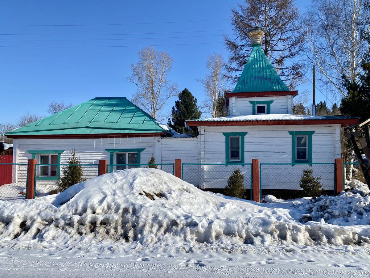 Домовая церковь Феодора Томского, Турунтаево (Томский район, Томская область). дополнительная информация, Вид с Октябрьской улицы