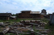 Храмовый комплекс. Церкви Илии Пророка и Покрова Пресвятой Богородицы, Вид с севера во время реставрации методом полной переборки<br>, Белозерск, Белозерский район, Вологодская область