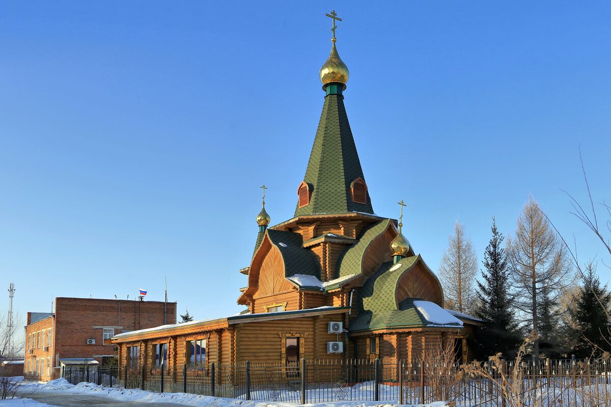 Церковь Алексия, митрополита Московского, Пушкино (Омский район, Омская область). фасады