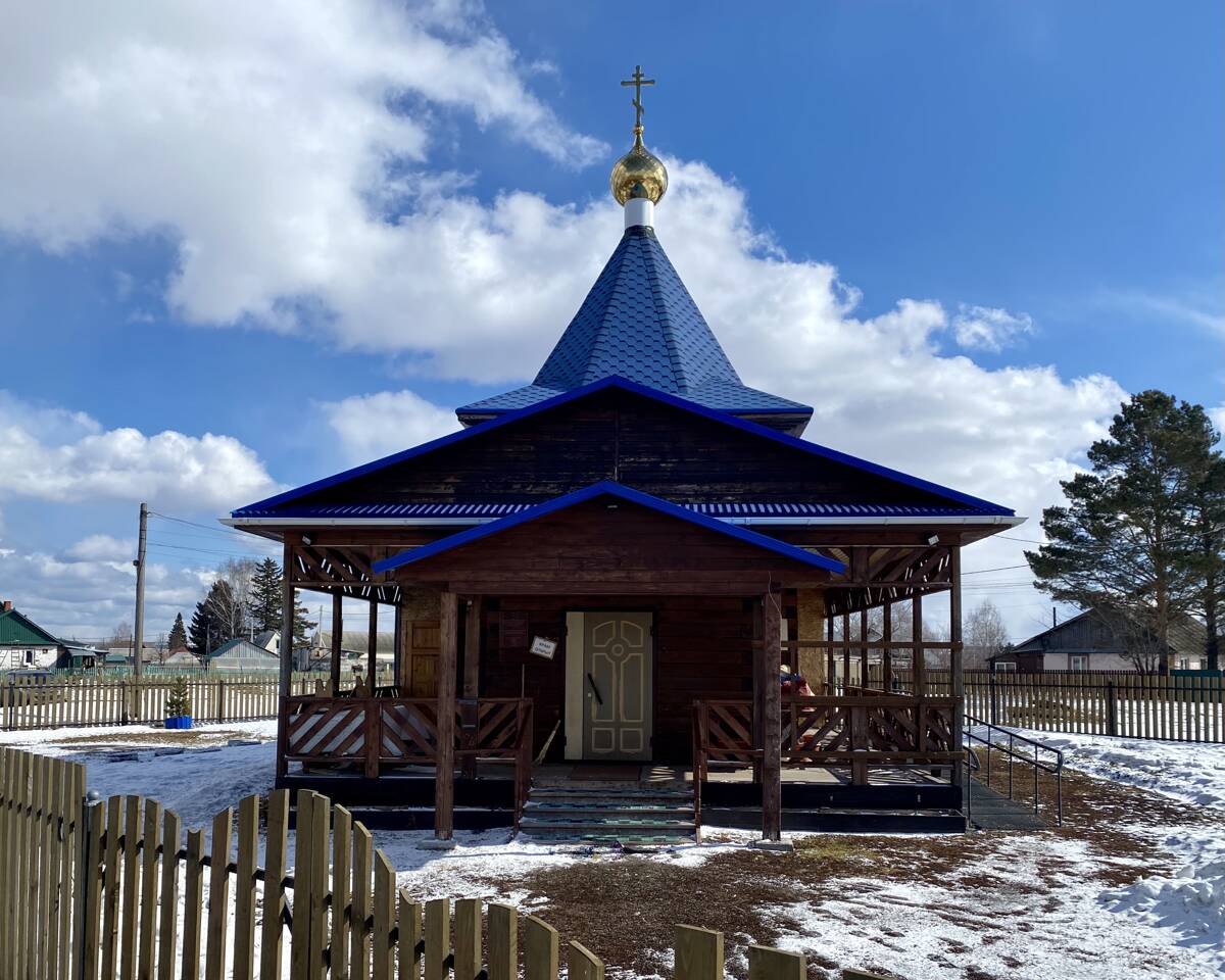 Церковь Донской иконы Божией Матери, Новостройка (Кемеровский район, Кемеровская область). фасады, Вид с запада