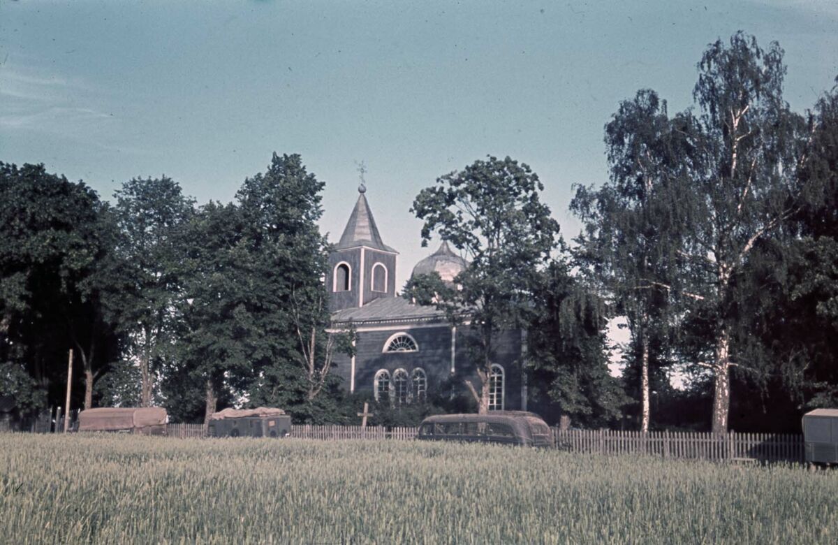 Церковь Петра и Павла (старая), Грицевичи (Клецкий район, Беларусь, Минская область). архивная фотография, Июль 1941 г.  Музей Берлин - Карлсхорст