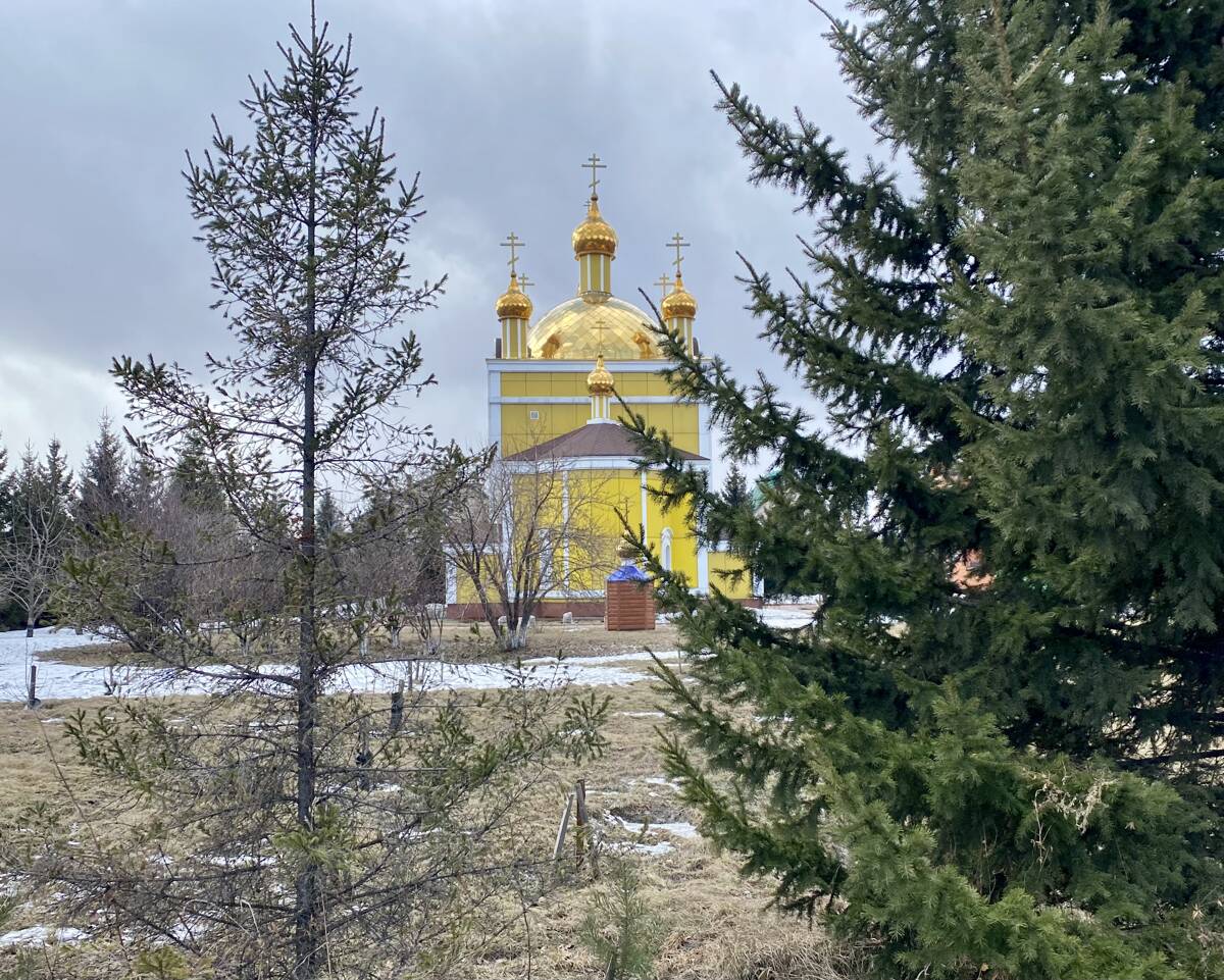 Церковь Николая Чудотворца, Полысаево (Ленинск-Кузнецкий район и г. Ленинск-Кузнецкий, Кемеровская область). дополнительная информация, Вид с СВ
