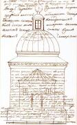 Церковь Николая Чудотворца (деревянная), Чертеж Никольской церкви 1602 года, перестроенной в 1842 году, из книги Н.А. Макарова "Церковные приходы и монастыри Кенозерья и Среднего Поонежья"<br>, Фалёво (Пабережский погост), Плесецкий район, Архангельская область
