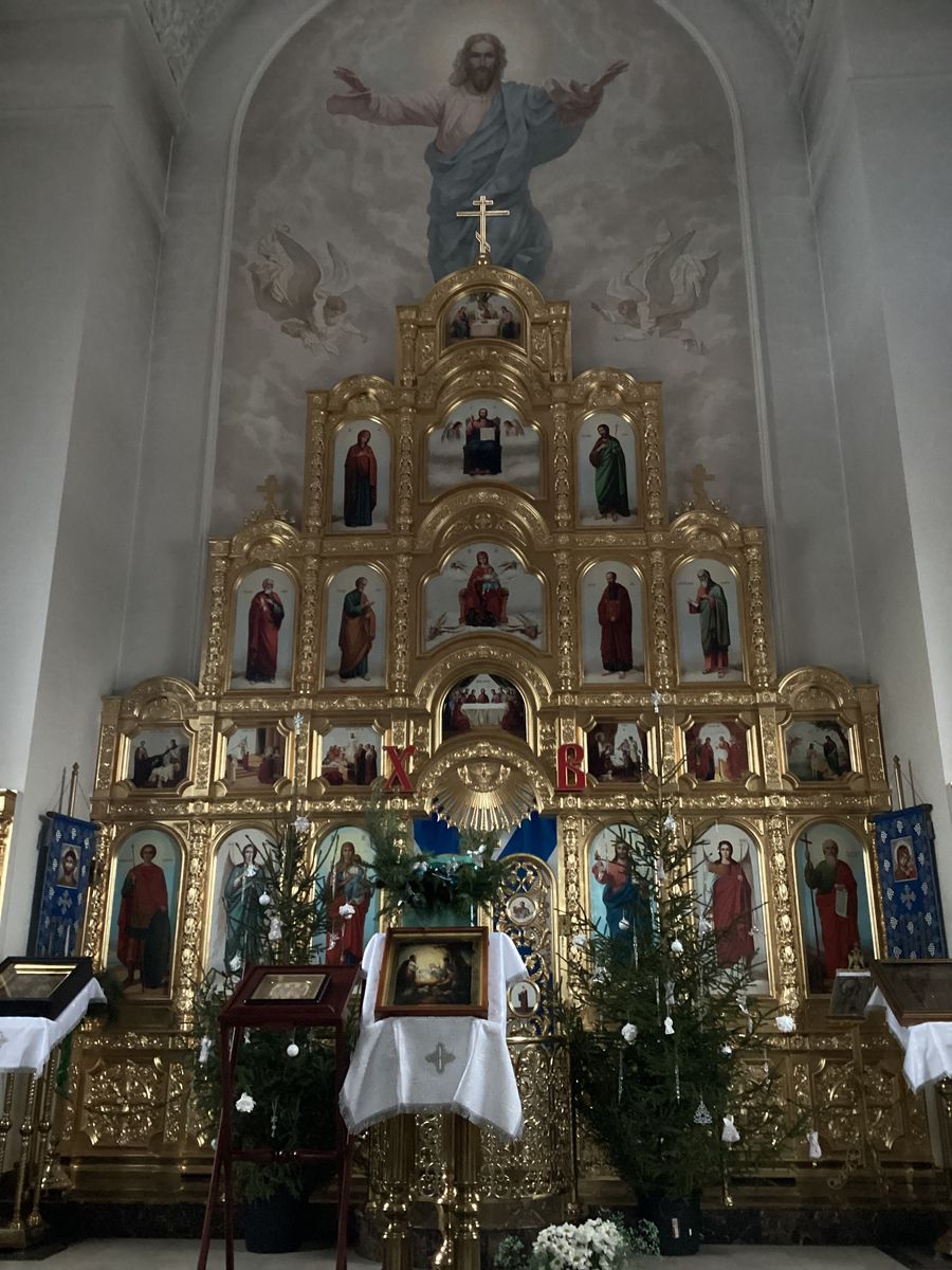 Иконостас, интерьер и убранство. Церковь Андрея Первозванного, Злобино (Заокский район, Тульская область)