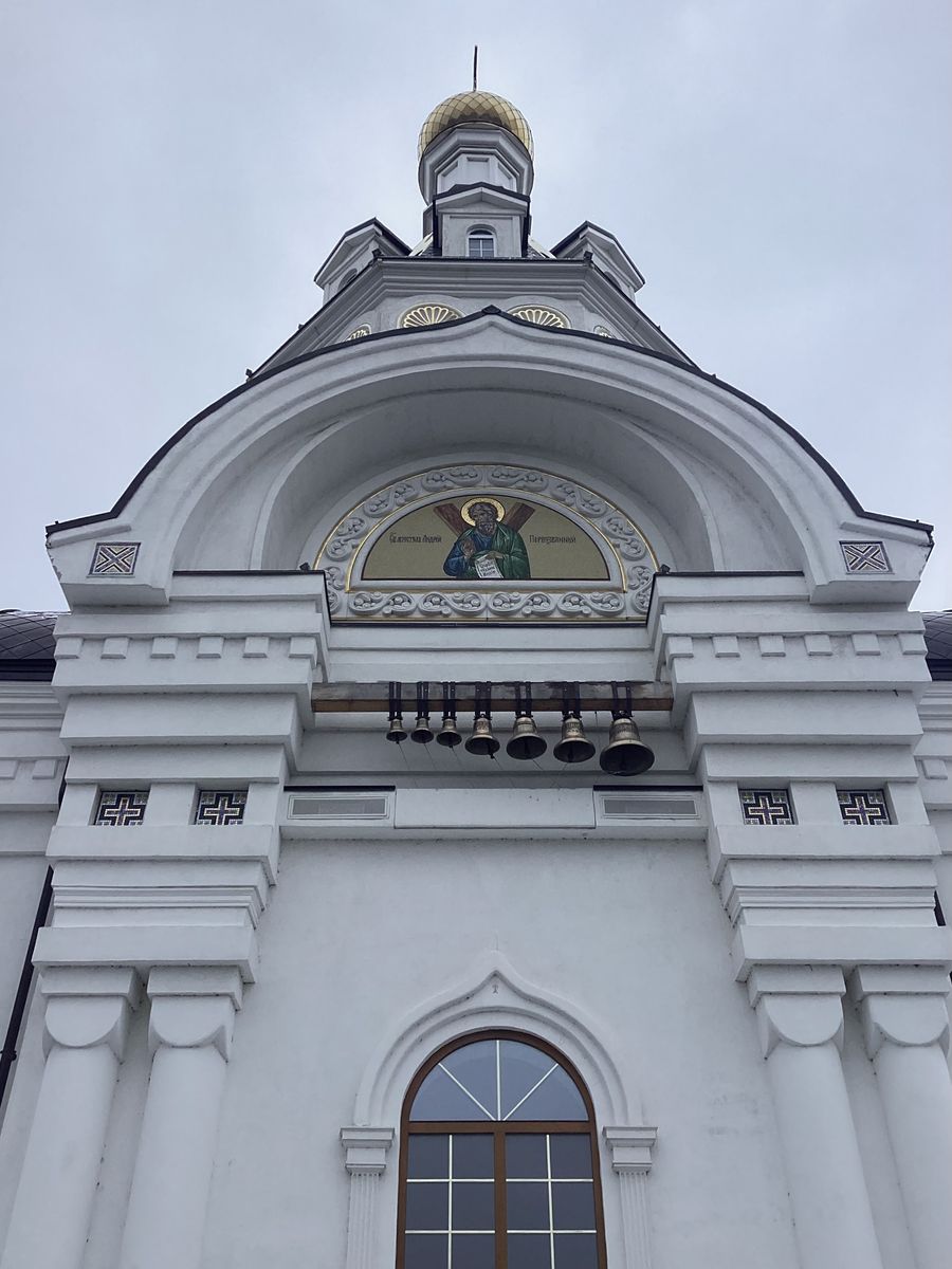 Северный фасад, архитектурные детали. Церковь Андрея Первозванного, Злобино (Заокский район, Тульская область)