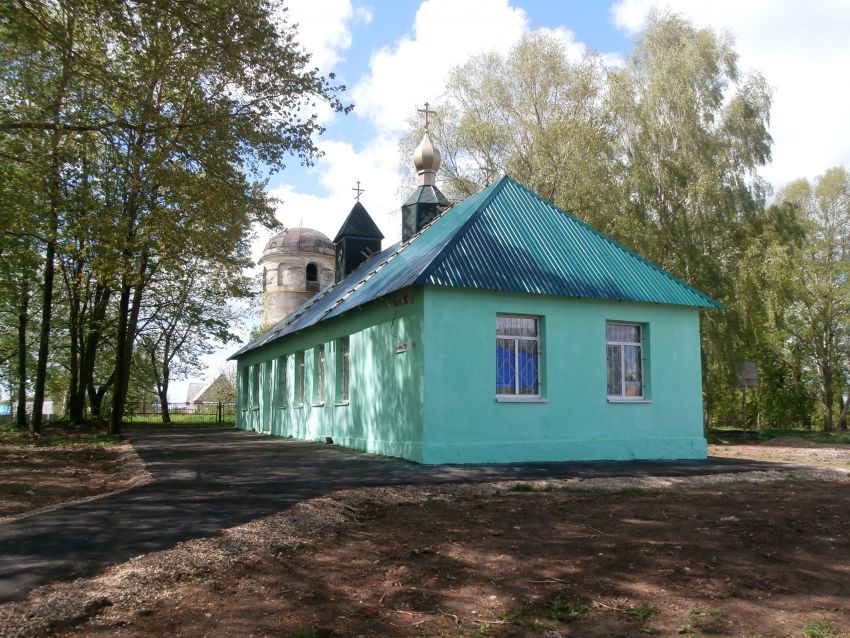Церковь Покрова Пресвятой Богородицы (новая), Кощино (Смоленский район, Смоленская область). дополнительная информация, Строящаяся временная церковь
