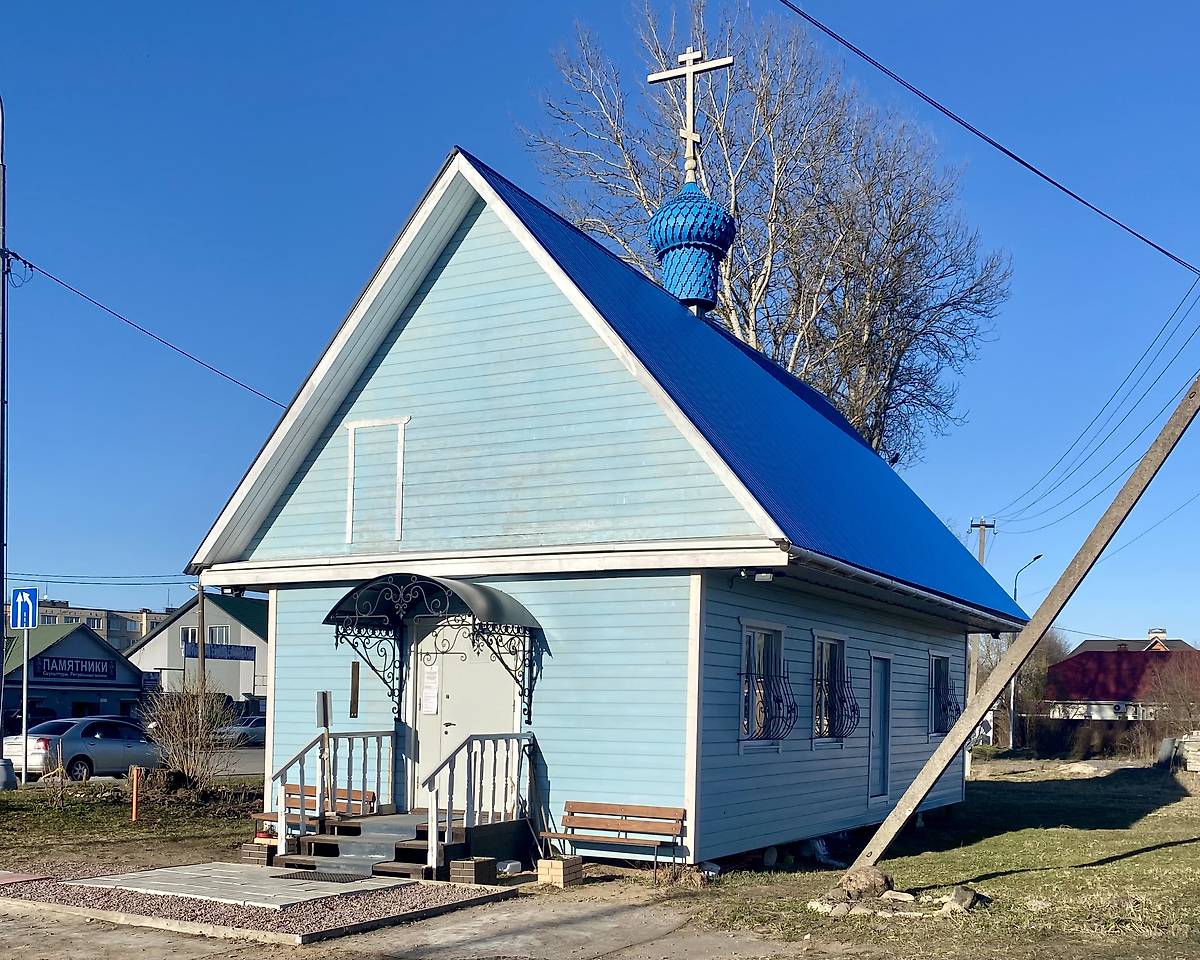 Вид с ЮЗ, фасады. Церковь иконы Божией Матери "Милостивая", Кипень (Ломоносовский район и г. Сосновый Бор, Ленинградская область)