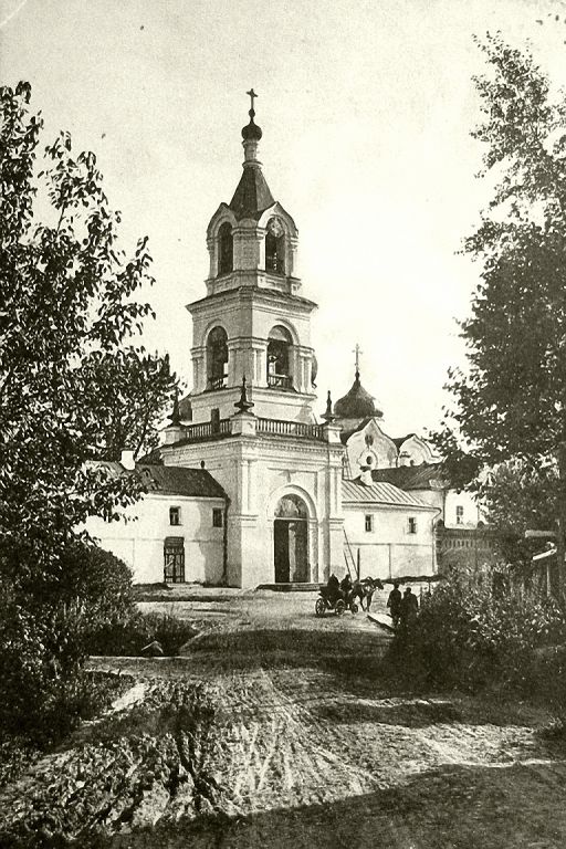 Спасо-Вифанский монастырь. Колокольня (старая), Сергиев Посад (Сергиево-Посадский городской округ, Московская область). архивная фотография, № 126 из комплекта открыток Троице-Сергиева Лавра. Вифанский монастырь