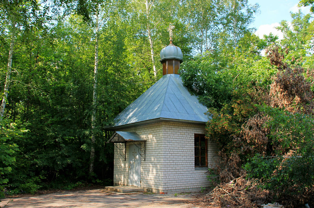 Неизвестная часовня, Маклок (Новоусманский район, Воронежская область). общий вид в ландшафте