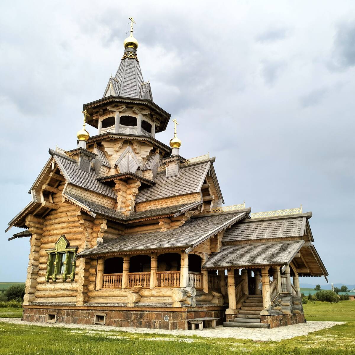 Церковь Николая Чудотворца, Новотырышкино (Смоленский район, Алтайский край). фасады, Вид с северо-запада