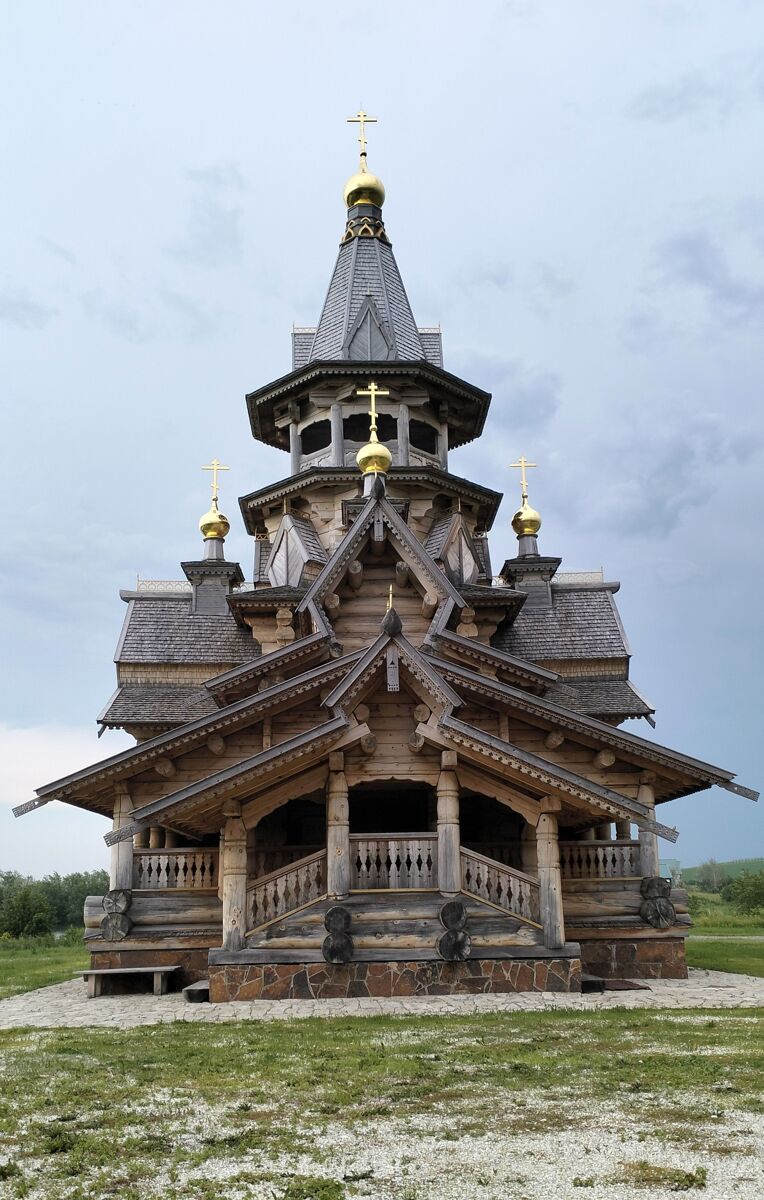 Церковь Николая Чудотворца, Новотырышкино (Смоленский район, Алтайский край). фасады, Вид с запада