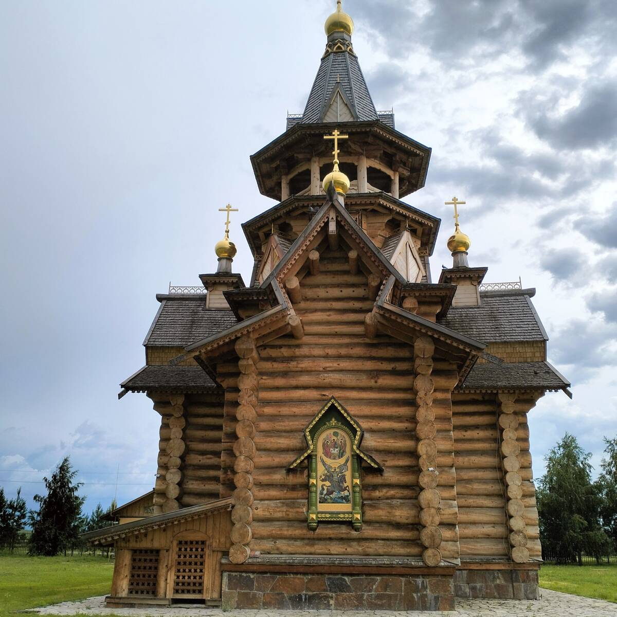 Церковь Николая Чудотворца, Новотырышкино (Смоленский район, Алтайский край). фасады, Восточный фасад