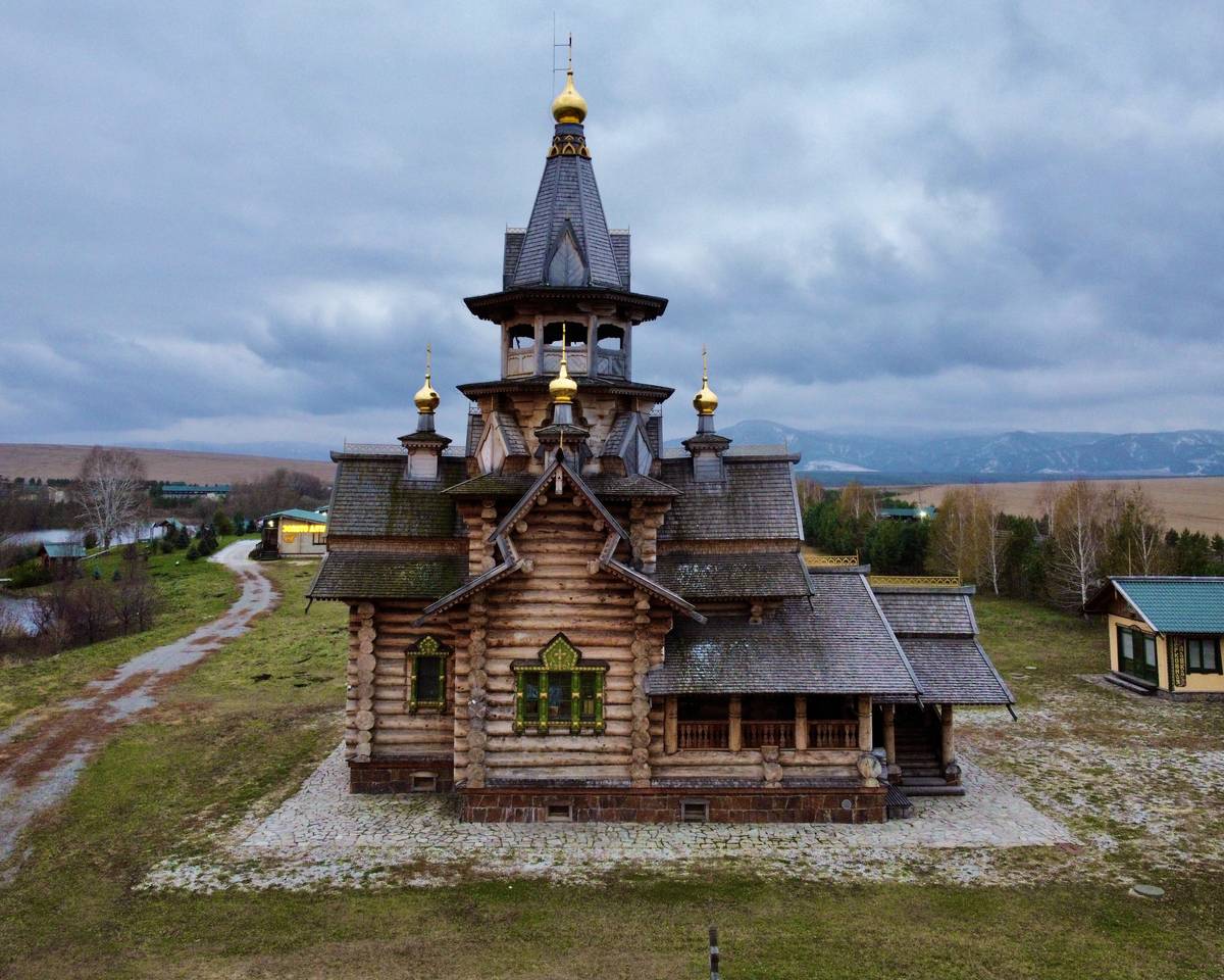 Северный фасад, фасады. Церковь Николая Чудотворца, Новотырышкино (Смоленский район, Алтайский край)