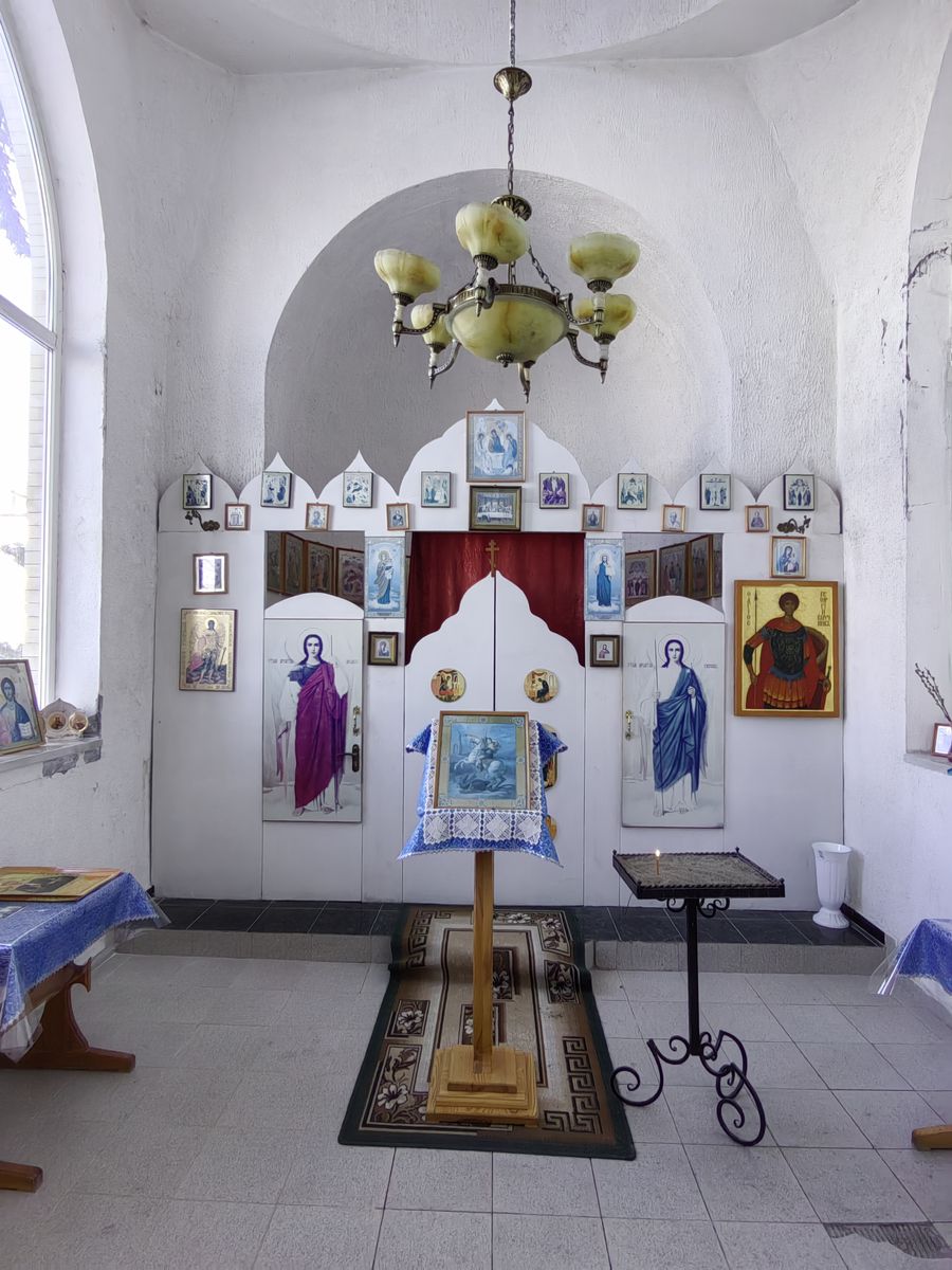 интерьер и убранство. Часовня Георгия Победоносца при военкомате, Ессентукская (Предгорный район, Ставропольский край)