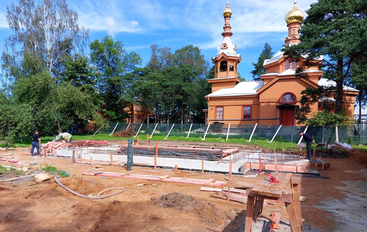 Неизвестная церковь (строящаяся), Приморский район (Санкт-Петербург, г. Санкт-Петербург). документальные фотографии