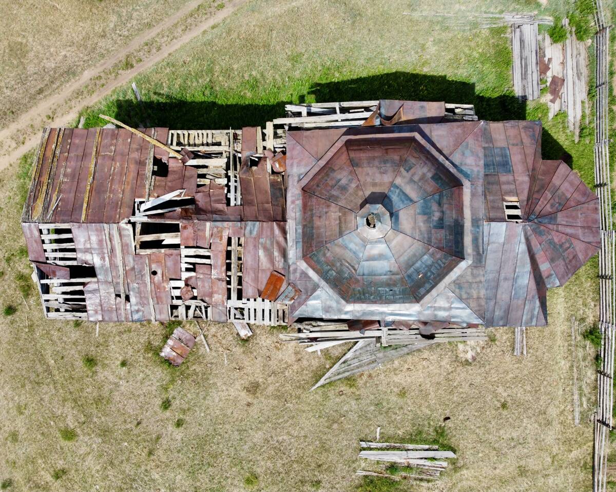 Церковь Иннокентия, епископа Иркутского, Барыкино-Ключи (Тарбагатайский район, Республика Бурятия). архитектурные детали, Состояние кровли