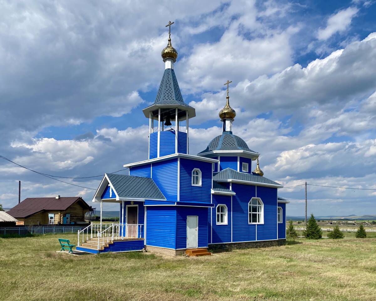 Церковь Петра и Павла, Шаралдай (Мухоршибирский район, Республика Бурятия). фасады, Вид с ЮЗ