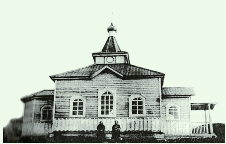 Церковь Покрова Пресвятой Богородицы, Покров (Вохомский район, Костромская область). архивная фотография, Храм в нач. ХХ в.