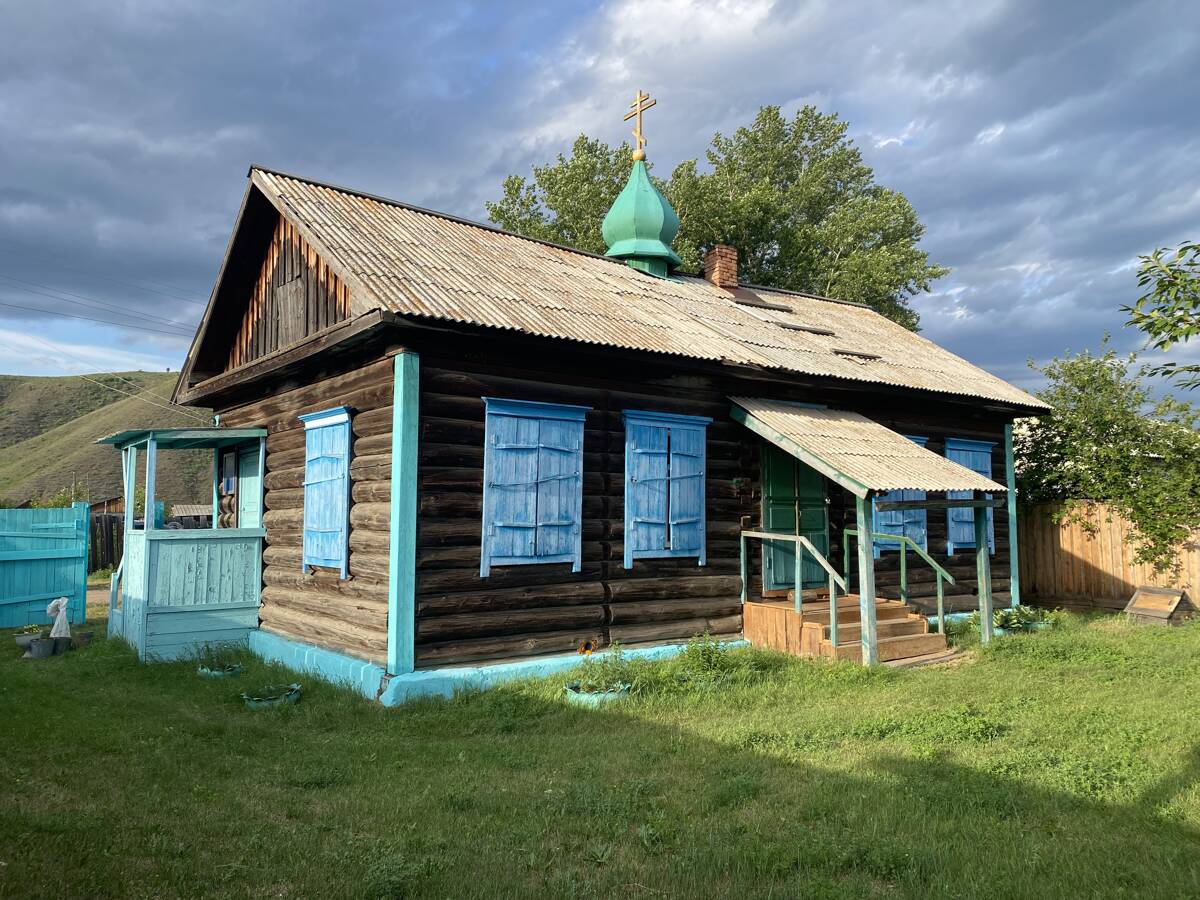 Церковь Владимирской иконы Божией Матери (временная), Малый Куналей (Бичурский район, Республика Бурятия). фасады, Вид с ЮЗ