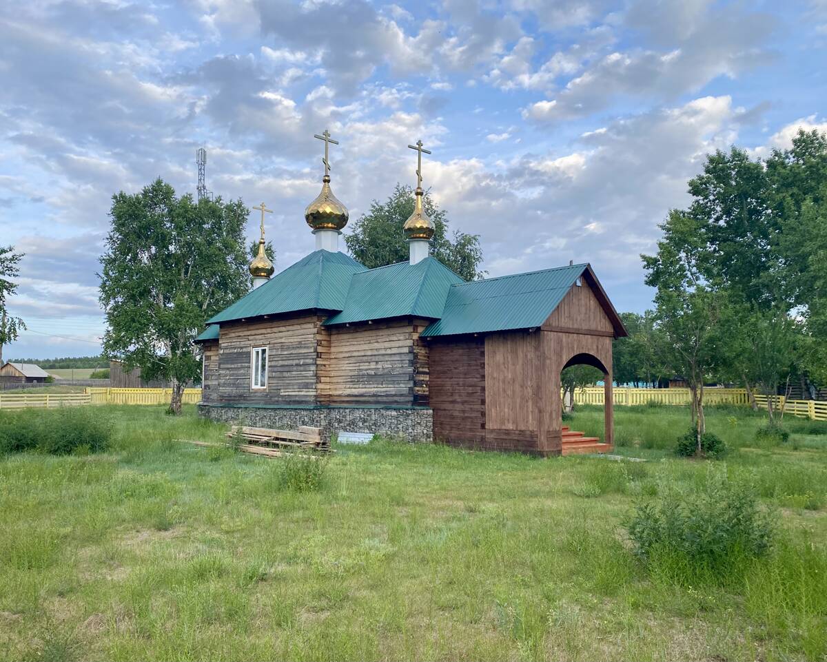 Церковь Параскевы Пятницы (новая), Узкий Луг (Бичурский район, Республика Бурятия). фасады, Вид с СЗ 