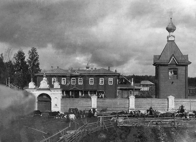 Богородицкий женский монастырь, Заветлужье (Вохомский район, Костромская область). архивная фотография, Богородицкий женский  монастырь. Фото нач. XX в. Ветлужский краеведческий музей.