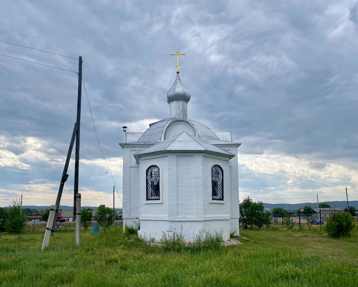 Церковь Покрова Пресвятой Богородицы, Новый Заган (Мухоршибирский район, Республика Бурятия). фасады, Восточный фасад